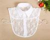 Lace Floral Fake Collars for Womens Shirt Detachable False Collar Blouse Lapel Elastic Collar Tie Girls Sweater Faux Col