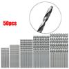 50pc Titanium Plated Twist Drill Set 1-3mm Small Drill Bit Electric Drill Drilling Set DIY Woodworking Drilling and Opening Tool