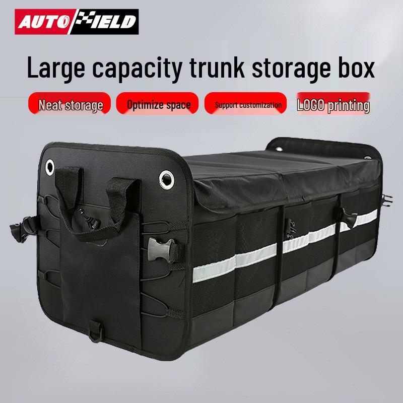 1680D Oxford Cloth Car Trunk Organizer - Cross-Border Folding Storage Box