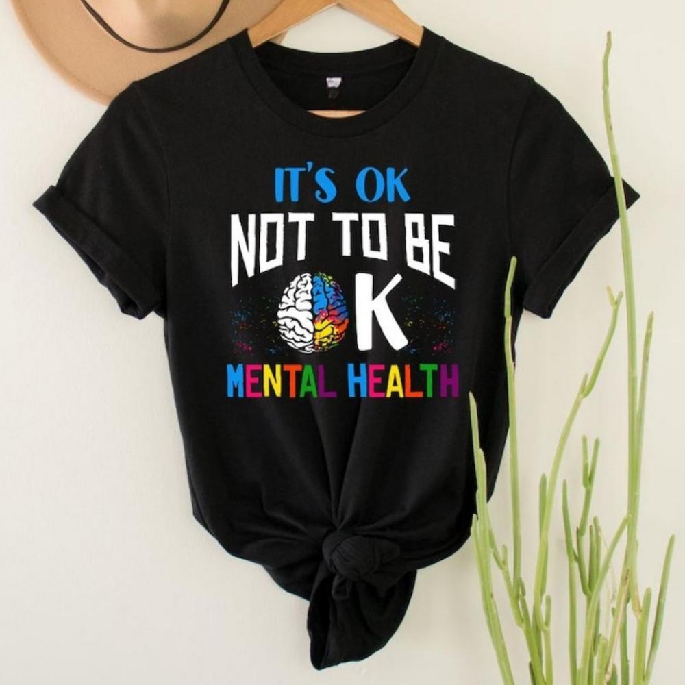 Unisextal Gesundheitsbewusstsein T-Shirt Es ist okay, nicht okay zu sein T-Shirts Hohe Qualität Baumwolle Oberteile Neu Lässig Einfach Streetwear Unisex Oberteile