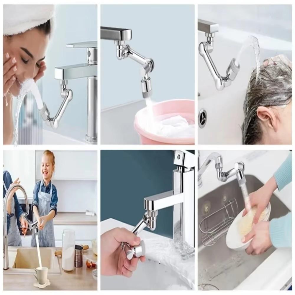 1080 Degree Swivel Water Faucet Aerator 2 Mode Faucet Spray Head Filter  Kitchen