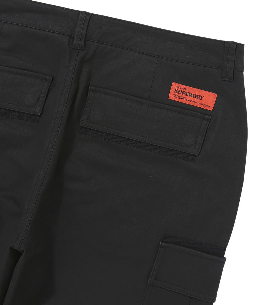 Syupeodeulai Label Cargo Jogger Pants Black Sdmlwap61Blk