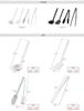 Yamazaki Silicone Tools 4-Piece Set: Ladle, Spatula, Spoon, Tongs, and Chopsticks, Tower Black, 5190, 5192, 5194, and 5196