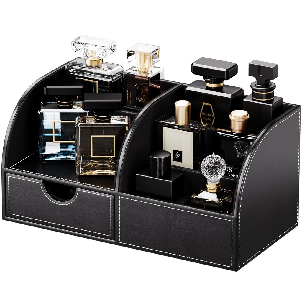 KINGFOM Cologne Perfume Stylish Perfume Premium PU Perfume Perfume Perfume Storage Multifunctional Cologne and Accessory Organizer Organizer, Storage,