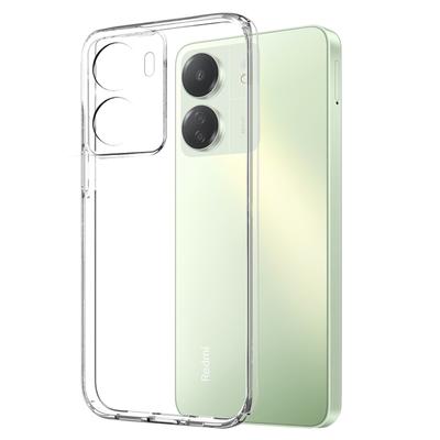 NORTHJO For Xiaomi Redmi 13C 4G/Poco C65 4G Phone Case TPU Cover with Tempered Glass Film