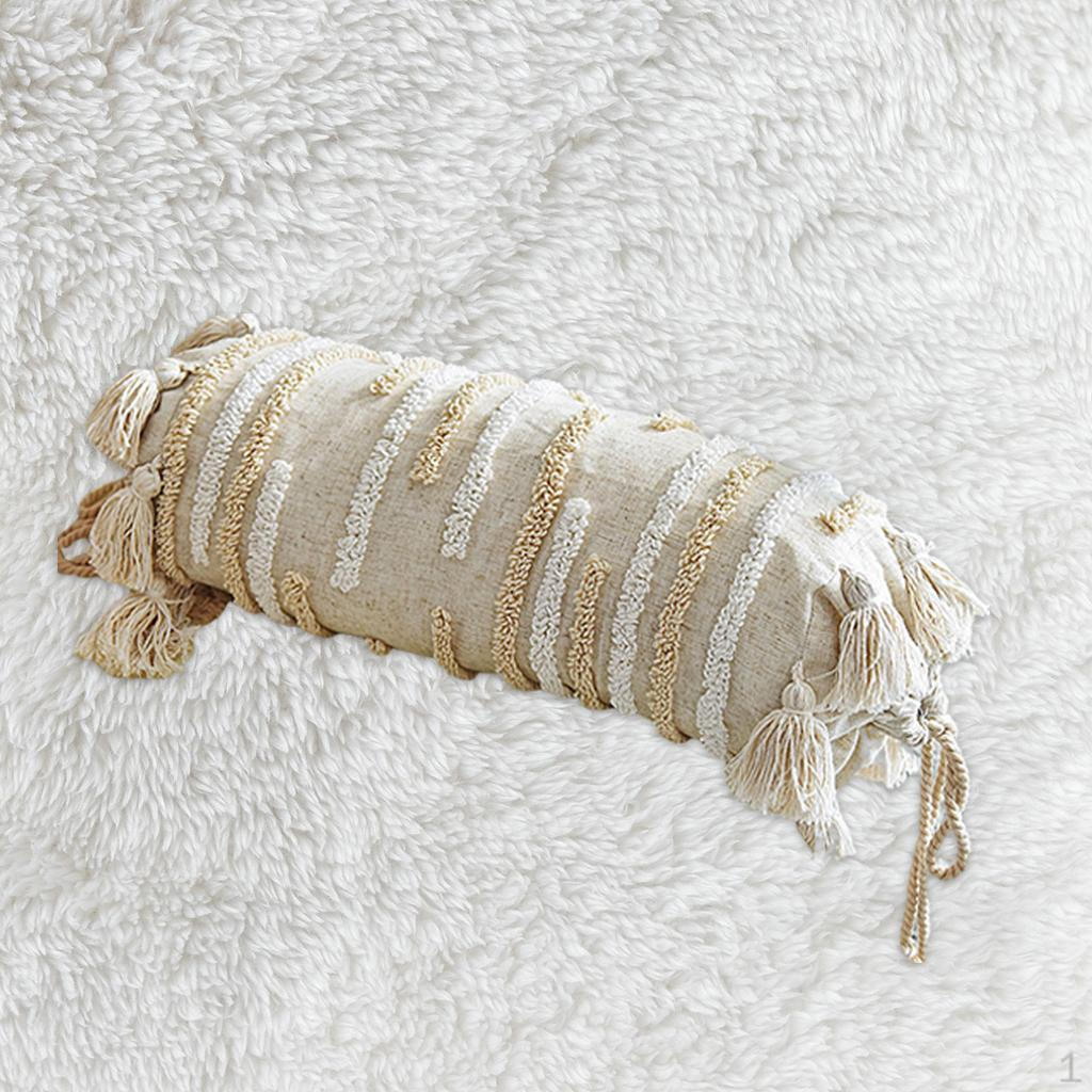 Boho Throw Pillow Covers Tasseled Geometric Farmhouse Decorative Case for Pillows Couch Sofa 45x17cm 1260₽