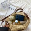 Women's Straw Crossbody Bag - Woven Beach Shoulder Purse For Summer Vacation & Shopping 