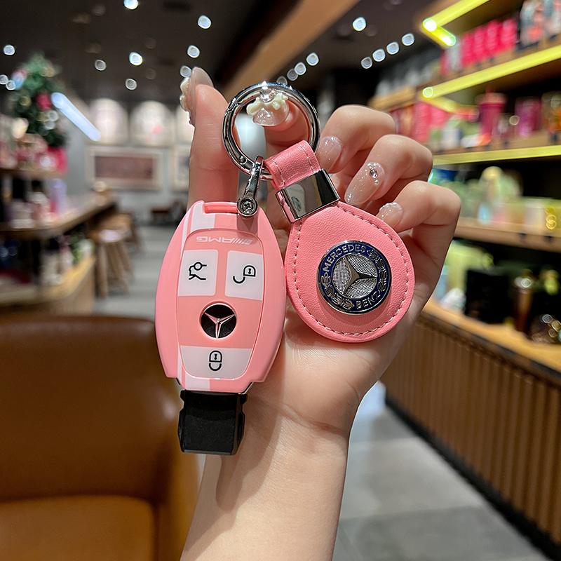 ABS Backlack-Stil Auto Fernbedienung Schlüsselhülle Abdeckung Schale für Mercedes Benz A B C S-Klasse AMG GLA CLA GLC W176 W221 W204 W205