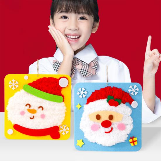 DIY Christmas Embroidery Kit Cute Tree/Stocking/Santa Embroidery Stitching Projects Xmas Sewing Craft Kit