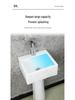 Compact Wall-Mounted Rectangular Washbasin for Small Spaces