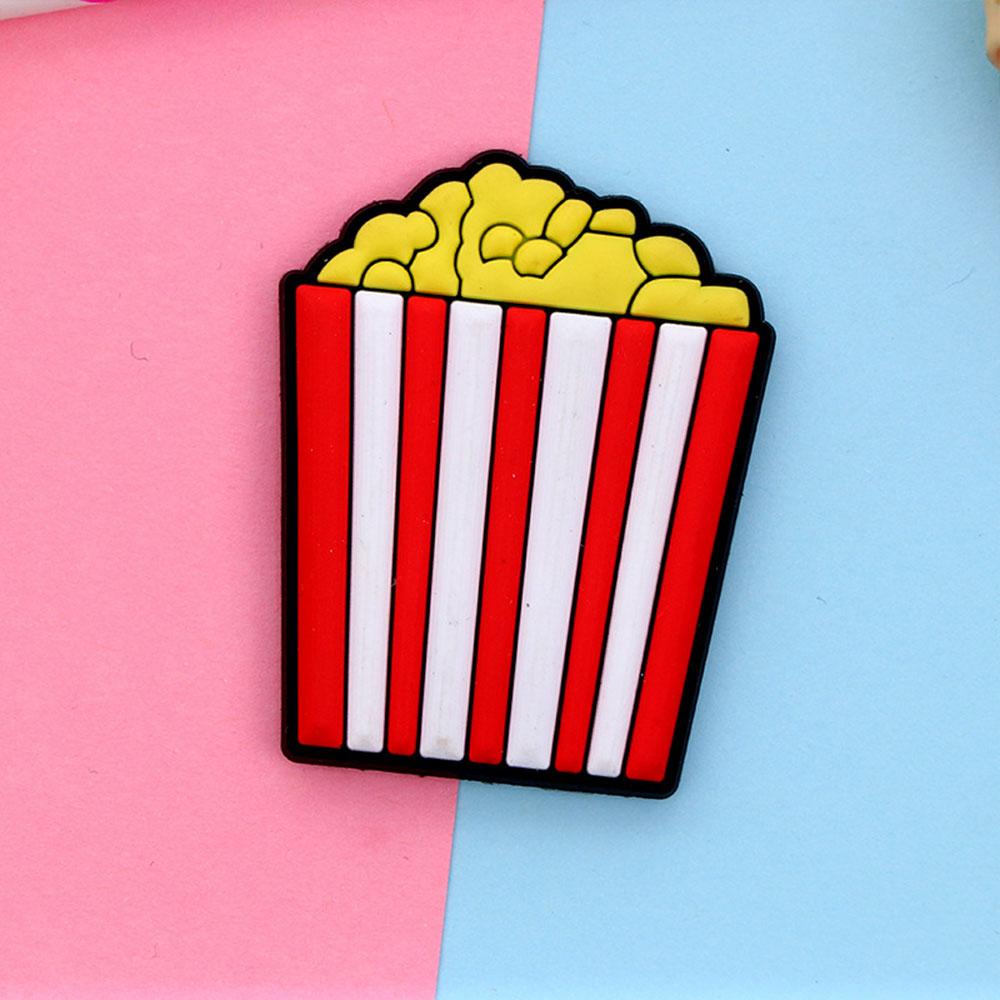 4PCS PVC Soft Plastic Color Printing Three-Dimensional Plant Food Cartoon Home Decor Fridge Magnet Refrigerator Decoration Gift