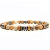 New Men Bracelet Natural Stone Handmade Wooden Braslet Beaded Rosary Braclet Hombre