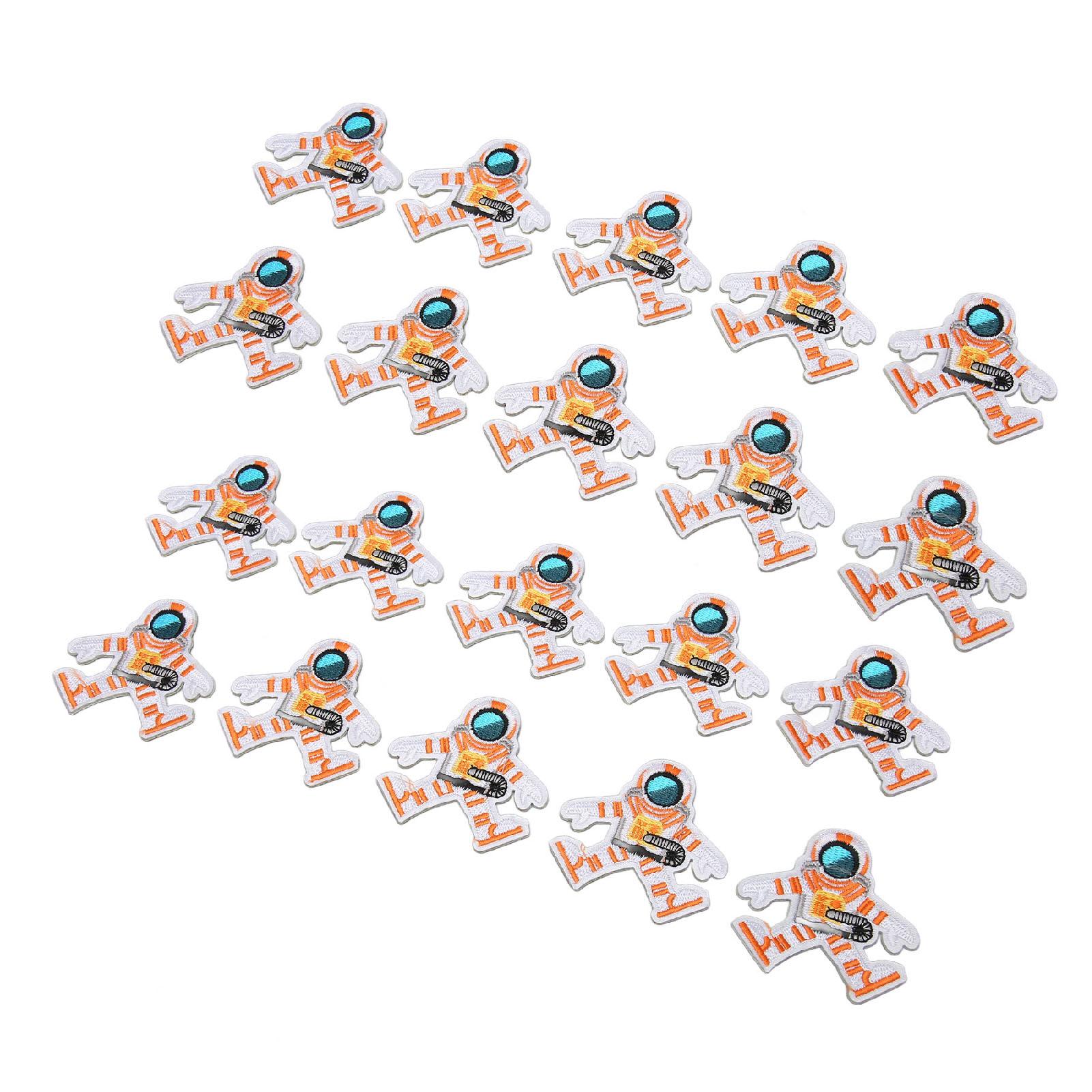 

20PCS Embroidery Patch Spaceman Shape DIY Sewing Patches for Clothes Handbags Decoration