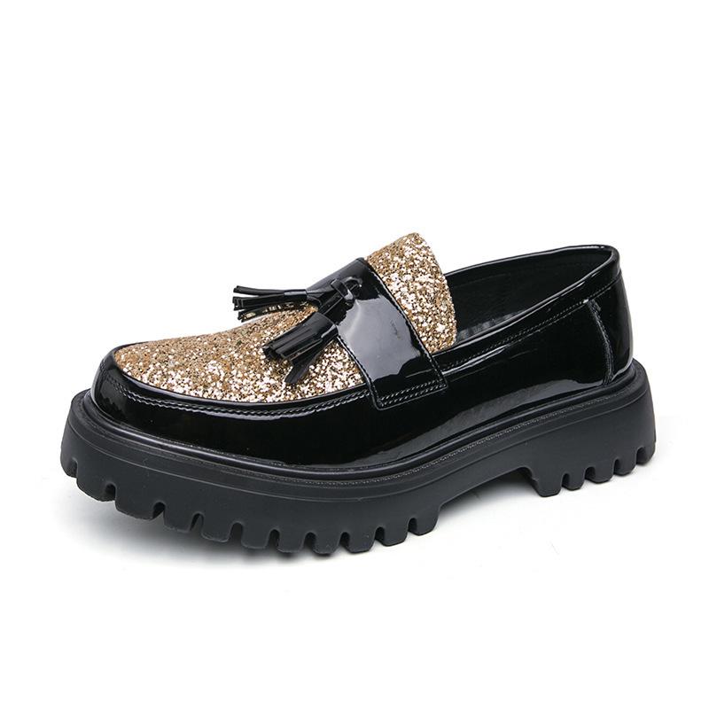 Men’s Tassel Loafers - Large Size Casual Leather Shoes, Korean & British Style