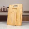 Bamboo Cutting Board: Square Kitchen Thawing Board, Travel & Camping Portable Option