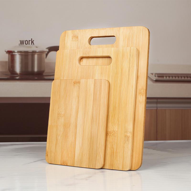 Bamboo Cutting Board: Square Kitchen Thawing Board, Travel & Camping Portable Option