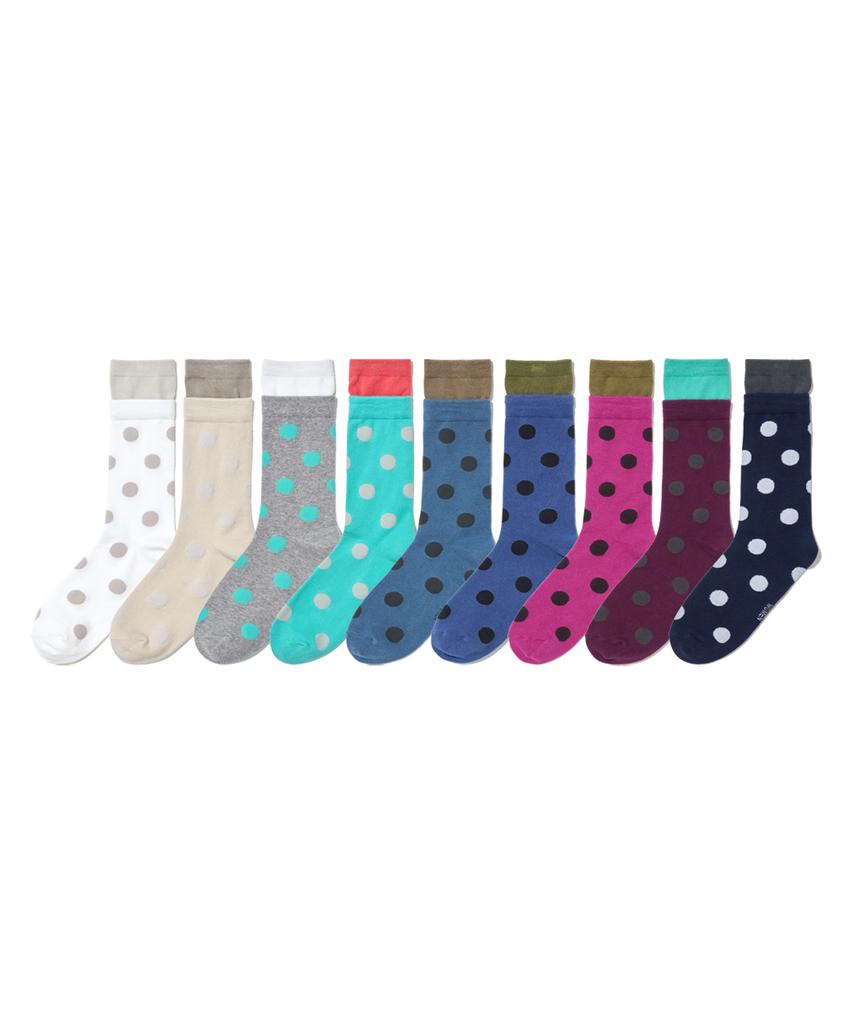 PARTIMENTO WOMEN Dot Socks_9 Colors