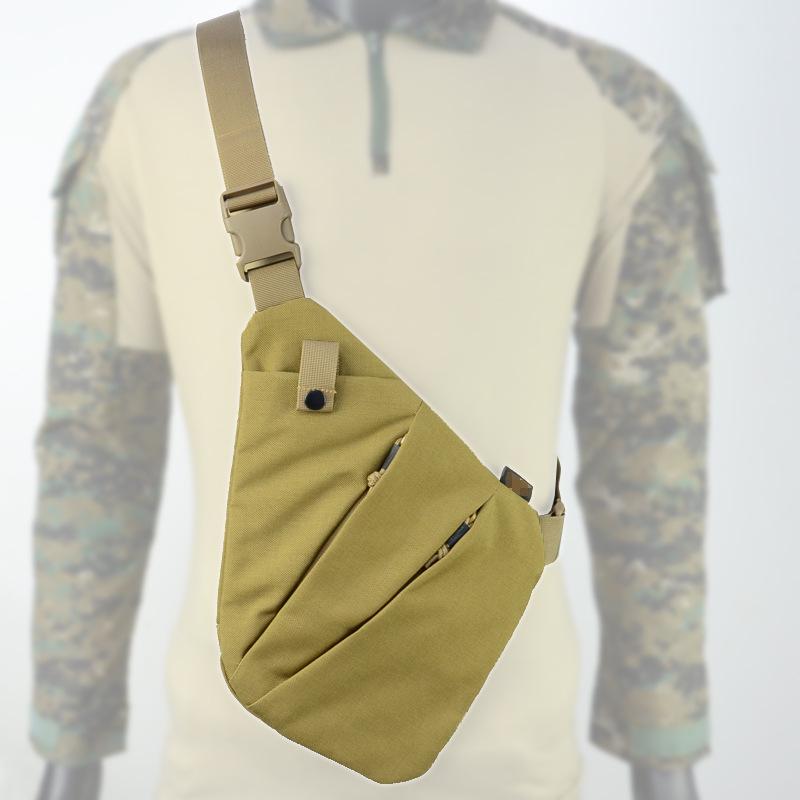 Men's Anti-Theft Crossbody Bag: Single-Shoulder, Multi-Functional Tactical Chest and Waist Bag for Outdoor Leisure.