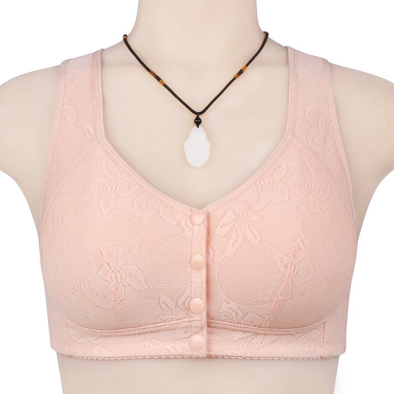 Summer Lite Front Buckle Wireless Breathable Bra 90 мальвовый