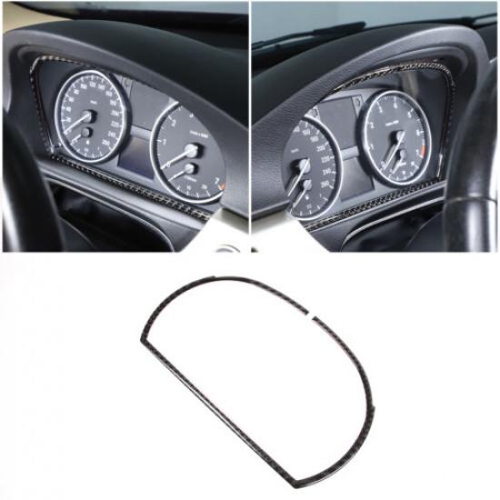 Carbon fiber Dashboard trument Frame Trim Cover For BMW 3 Series E90 2005-12