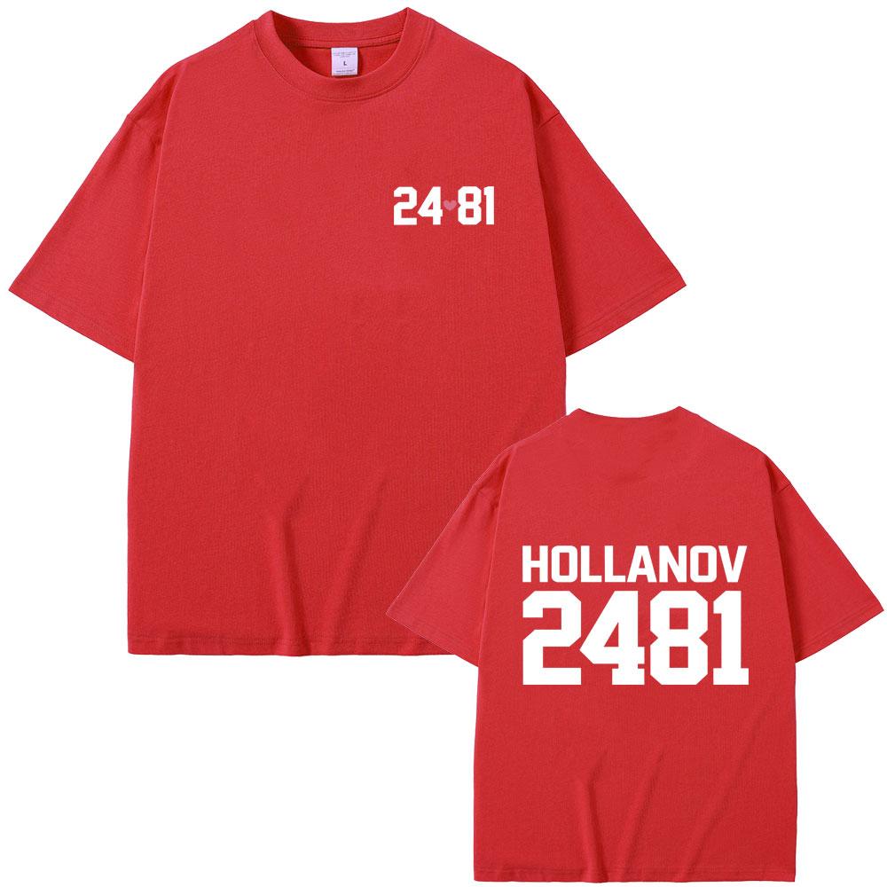 Heated Rivalry Shane Hollander Ilya Rozanov Hollanov 2481 Graphic Tshirt Men Women Clothing Casual Tshirt Male Vintage Tees