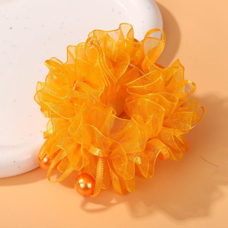 Girls' Flower Hair Tie - Cute Princess Bun Headdress for Performances