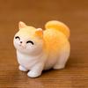 12Pcs Miniature Cat Figurine Mini Simulation Kitten Statue Resin Animal Ornament Microlandscape Dollhouse Car Dashboard Decoration