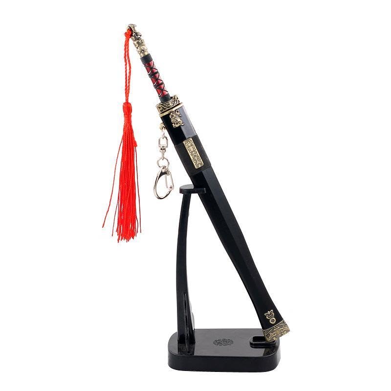 [Nekokamiyama] Three Kingdoms Heroic General Weapon Zhou Yu Gongjin's Sword, Total Length 22cm / Miniature Figurine Collector's Decor