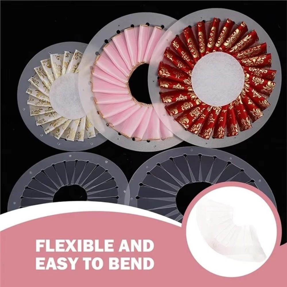 9cm 12cm 15cm Rosette Maker Ribbon Flowers DIY Ribbon Flower Making Tool Clear Tabletop Figurines Fabric Flower Maker Crafting