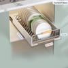 Under Cabinet Pull-Out Dish Drying Rack
