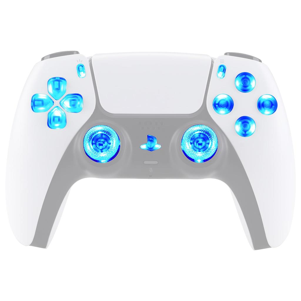 This is not a but an eXtremeRate DTF V3 LED Kit for the PS5 controllers and featuring multicolor illuminated share and home face controller, (Clear)