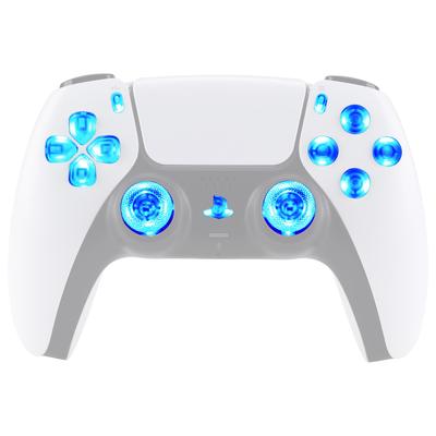 This Is Not a But an eXtremeRate DTF V3 LED Kit for the PS5 Controllers and Featuring Multicolor Illuminated Share and Home Face Controller, (Clear)