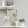 1 Set/50 stuks Zwarte Wildebloem Retro Kunst Servetten, 13,77 * 19,68 inch - Ideaal voor Knutselprojecten en als Cadeaupapier
