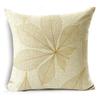Nordic Style Golden Leaf Simple Bedside Cushion Cover Living Room Sofa Decoration Pillowcase ___,(4)