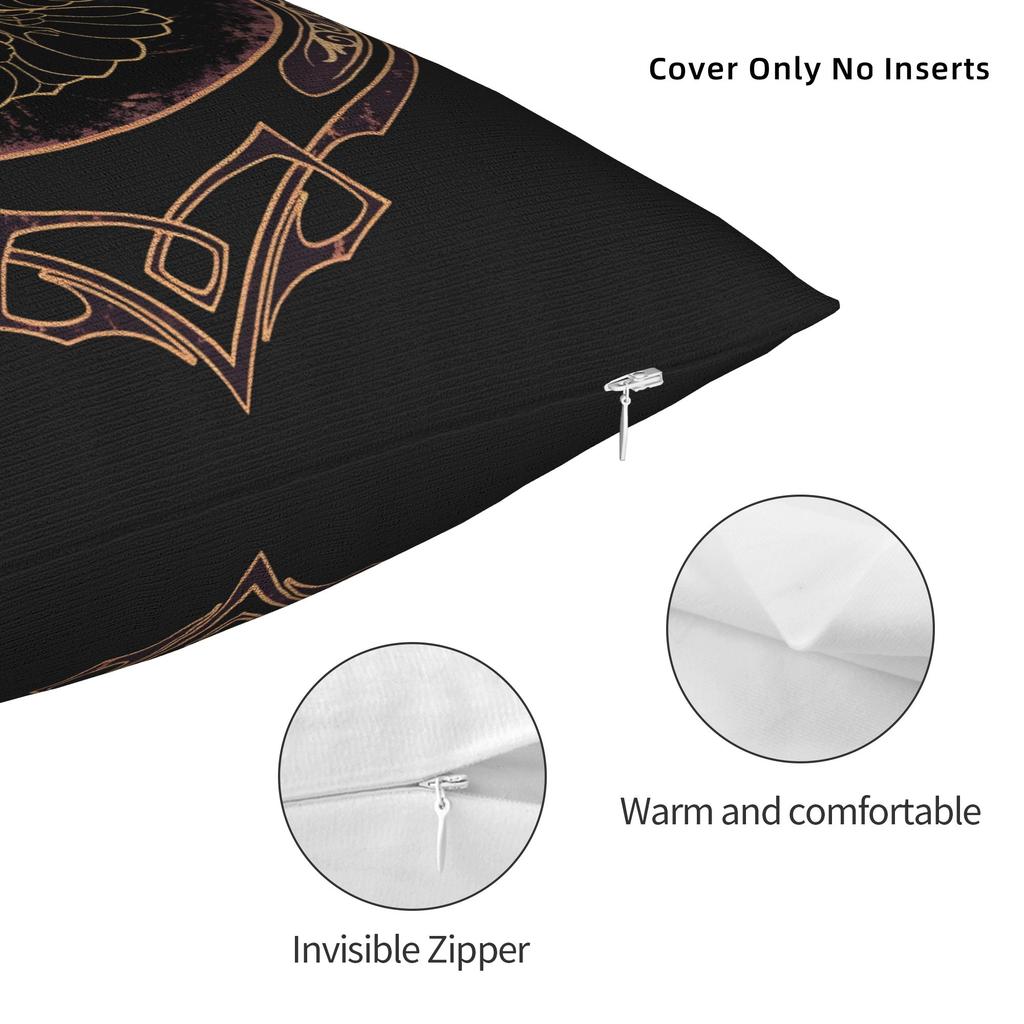 Pillow Case Tribal Raven Edda Graphic Pillow Cover For Sofa Home Decor Fashion Pillowcases