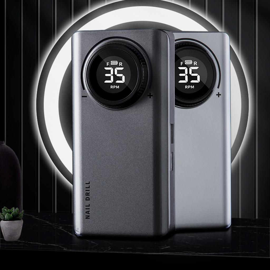 Professional 0-35000RPM Electric Nail Drill Machine for Acrylic Nails with 6 Drill Bits for Home Manicure Pedicure Use