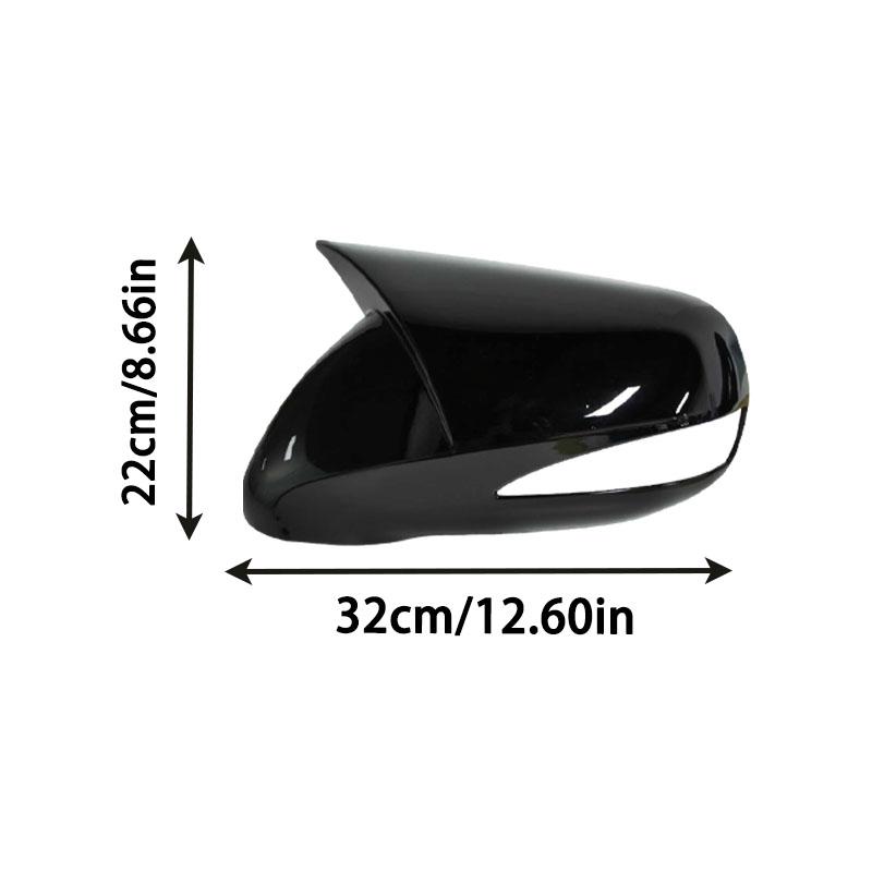 For LHD Lexus IS350 IS250 ES350 2008-2012 Car Sticker Rearview Side Mirror Cover Wing Cap Exterior Door Rear View Case Trim ABS