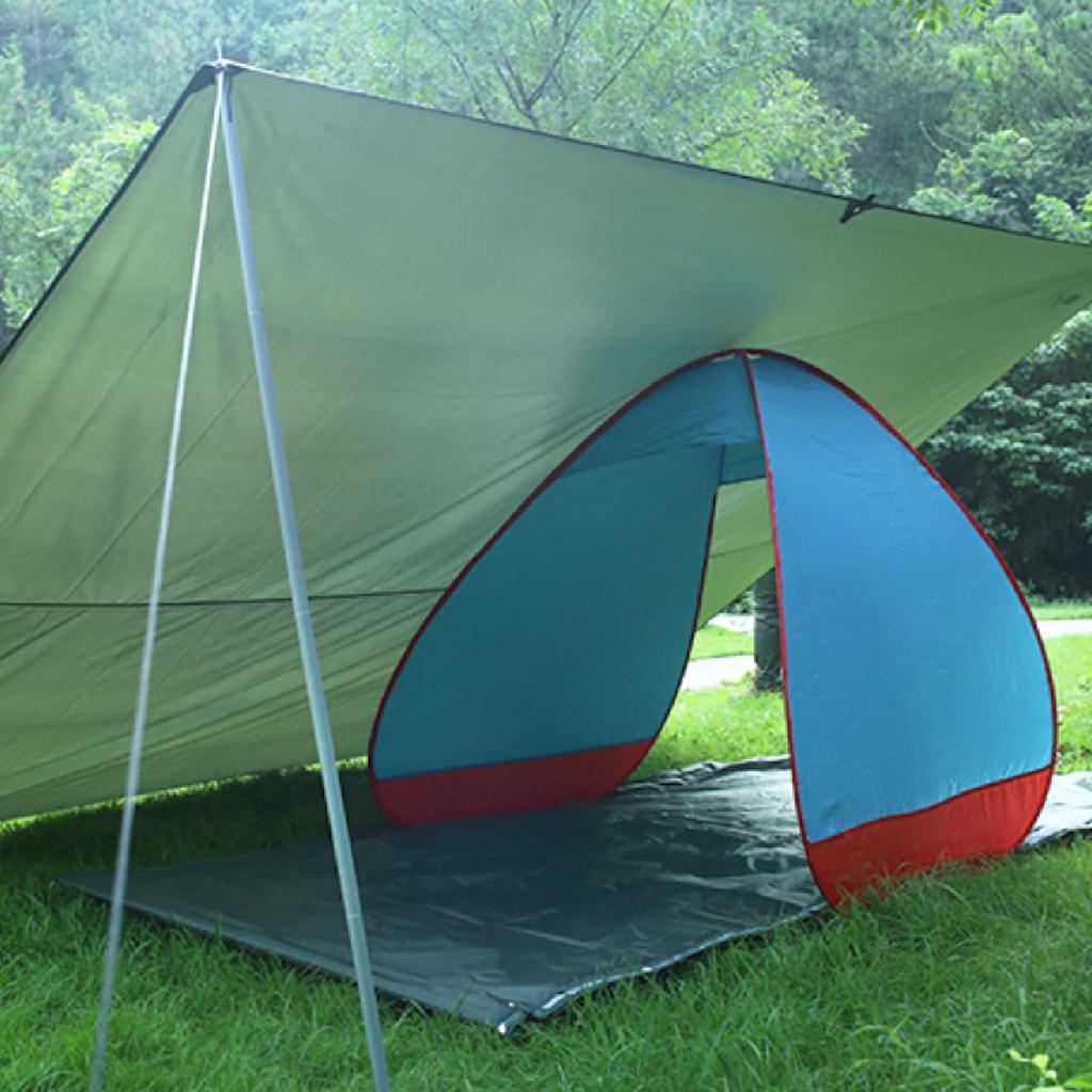 JEELAD Waterproof Tarp Tent Camping Tarp Tarp Tent Flysheet Sun Shelter Lightweight Blackout Awning Outdoor Camping