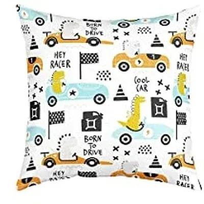Cute Childlike Suitable For Children Type Square Cushion Cover Polyester Sofa Bedroom Living Room Pillowcase Decoration