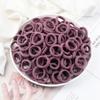 200PCS/Set Elastic Kids Basic Hair Bands Tie 3cm Dark Colors Headwear Don't Hurt Hair Headband Hair Accessories Holder