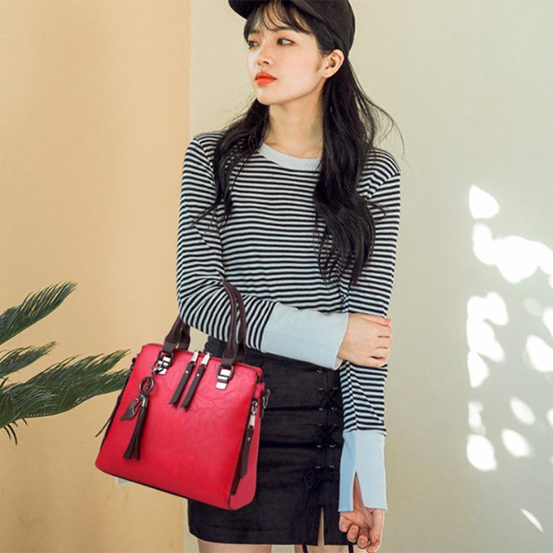 SCIONE Retro Handtasche Damen Tasche Schulter Messenger Bag Mode Tasche mittleren Alters