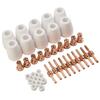 40pcs Air Plasma Cutter Consumables Extend Tips For PT-31 -40 Torch CUT-40 50