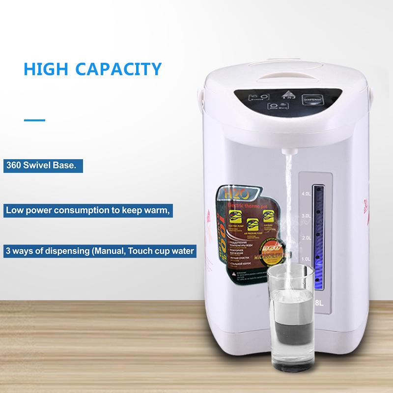 Fierbător electric TSJ 110V/220V Oțel inoxidabil cu izolație menajeră și funcție de temperatură constantă