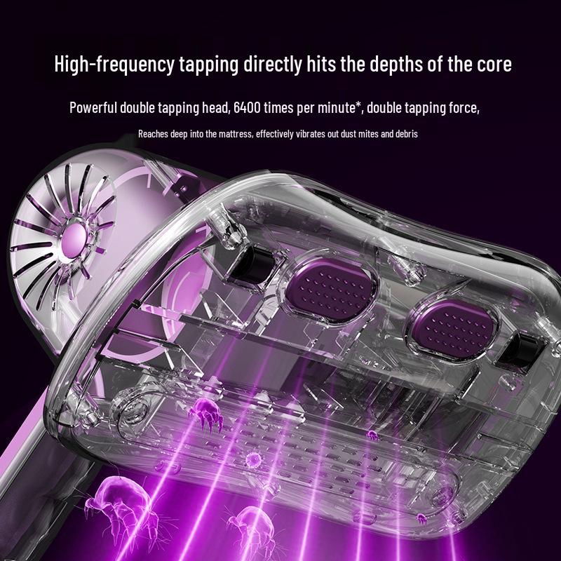 Wireless High-Suction Mite Removal and Sterilization Handheld Vacuum Cleaner