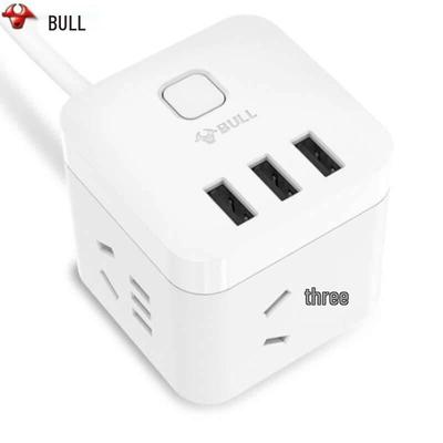 Gongniu 10A Cube Power Strip with 3 USB Ports