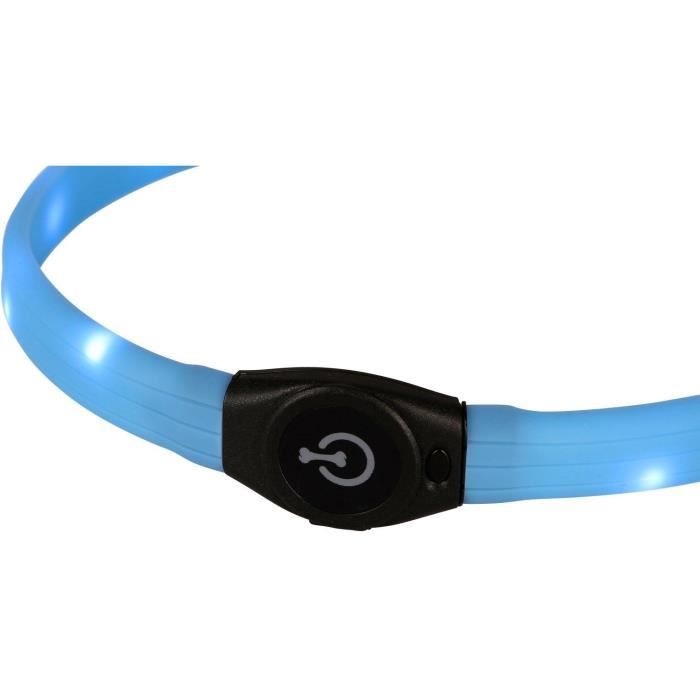 Collier LED - KERBL - Maxi Safe - 65 cm - 10 mm - Bleu