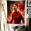 C Ronaldo Wall Tapestry Aesthetic Wall Hanging Printed Fabric Blanket Decorative Tapestries for Bedroom Living Room Home Decor
