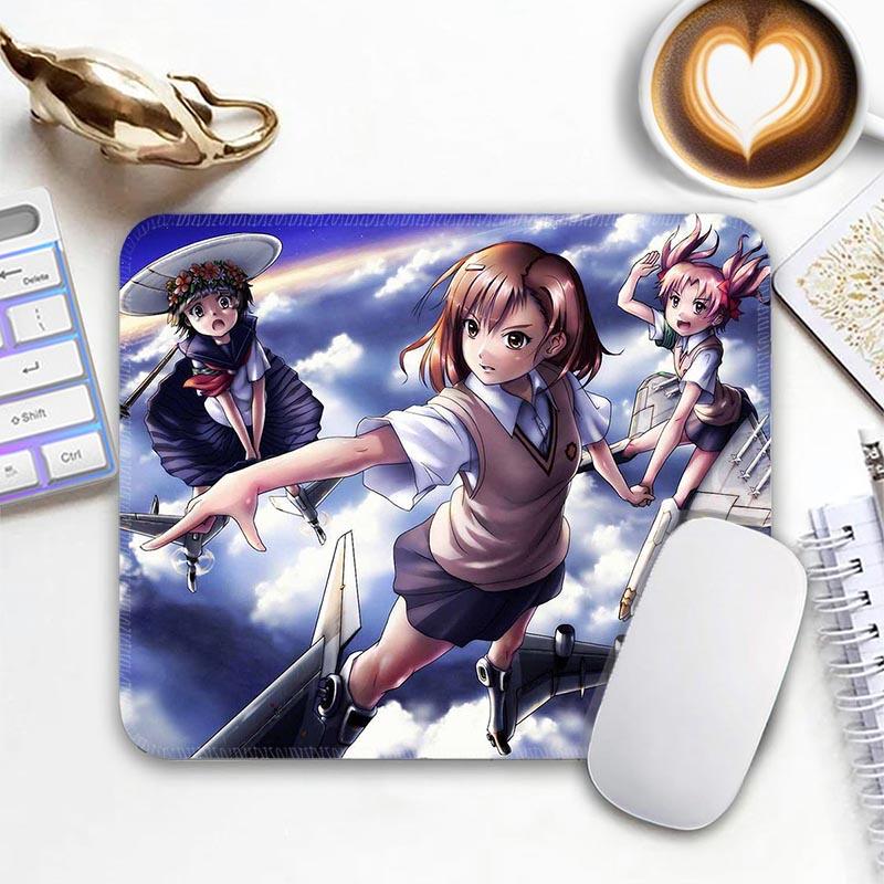 A Certain Magical I_Index Standard Anime Mouse Pad Edge Stitched Small Mousepad Gamer Travel MousePads Non-Slip Office Mousemat