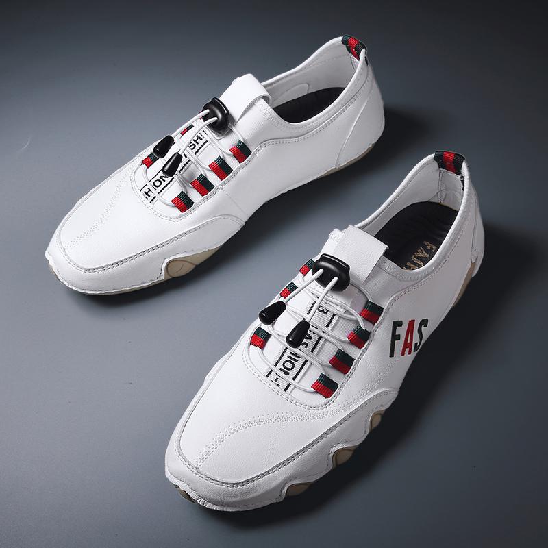 38-46 Men's Shoes Breathable Fashion Leather Shoes Soft Loafers Shoes  Driving Shoes Men