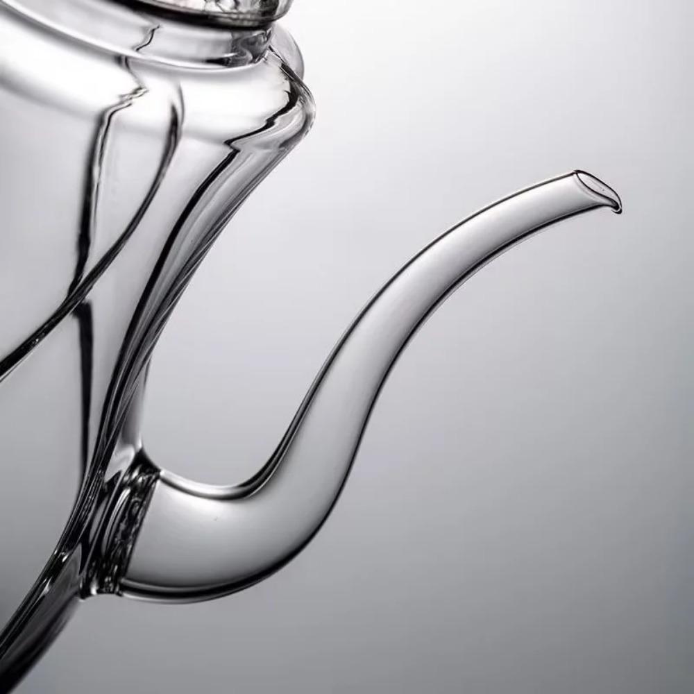 250ml Imitation Song-Dynasty-style Heat-resistant Glass Teapot With Handle Brewing Flower Tea Pot Kungfu Tea Set Tea Maker